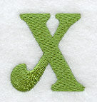 Victorian Letter X (3 Inch)