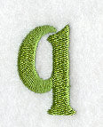 Victorian Lower Case Letter q (3 Inch)
