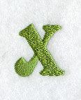 Victorian Lower Case Letter x (3 Inch)