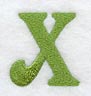 Victorian Letter X (3 Inch)