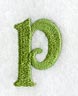 Victorian Lower Case Letter p (3 Inch)