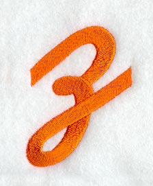 Cayman Lower Case Letter z (3 Inch)