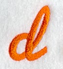 Cayman Lower Case Letter d (3 Inch)