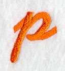 Cayman Lower Case Letter p (3 Inch)