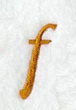 Cheshire Lower Case Letter f (3 Inch)