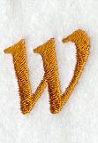 Cheshire Lower Case Letter w (3 Inch)