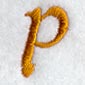 Cheshire Letter P (3 Inch)