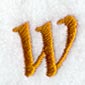 Cheshire Lower Case Letter w (3 Inch)
