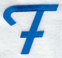 City Script Letter F (3 Inch)