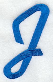 City Script Letter J (3 Inch)