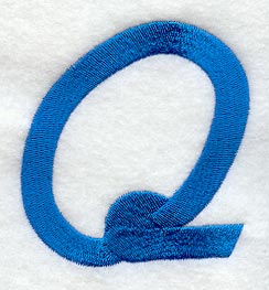 City Script Letter Q (3 Inch)