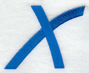 City Script Letter X (3 Inch)