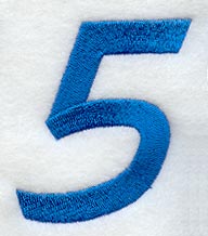 City Script Number 5 (3 Inch)