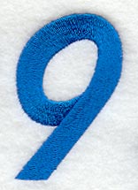 City Script Number 9 (3 Inch)