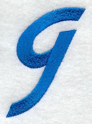 City Script Lower Case Letter g (3 Inch)