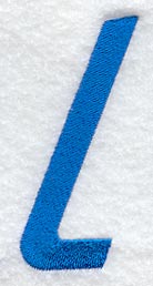 City Script Lower Case Letter l (3 Inch)