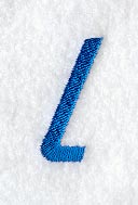 City Script Lower Case Letter l (3 Inch)