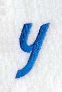 City Script Lower Case Letter y (3 Inch)