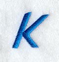 City Script Letter K (3 Inch)