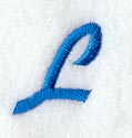 City Script Letter L (3 Inch)