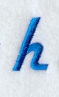 City Script Lower Case Letter h (3 Inch)