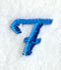 City Script Letter F (3 Inch)