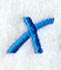 City Script Letter X (3 Inch)