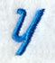 City Script Letter Y (3 Inch)