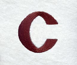 Columbo Lower Case Letter c (3 Inch)