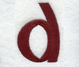 Columbo Lower Case Letter d (3 Inch)