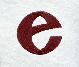Columbo Lower Case Letter e (3 Inch)