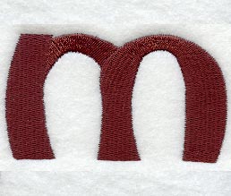 Columbo Lower Case Letter m (3 Inch)