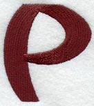 Columbo Letter P (3 Inch)