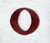 Columbo Lower Case Letter o (3 Inch)