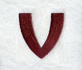 Columbo Lower Case Letter v (3 Inch)