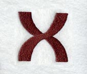 Columbo Lower Case Letter x (3 Inch)
