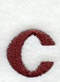 Columbo Lower Case Letter c (3 Inch)