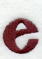 Columbo Lower Case Letter e (3 Inch)