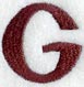 Columbo Letter G (3 Inch)