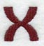 Columbo Lower Case Letter x (3 Inch)