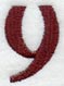 Columbo Lower Case Letter y (3 Inch)