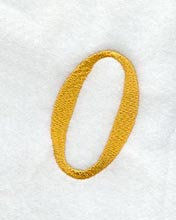 Curly Script Number 0 (3 Inch)