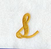Curly Script Lower Case Letter s (3 Inch)