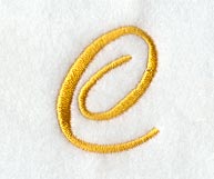 Curly Script Letter C (3 Inch)
