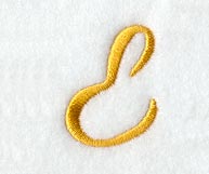 Curly Script Letter E (3 Inch)