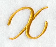 Curly Script Letter X (3 Inch)