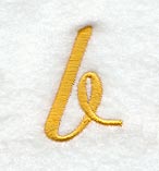 Curly Script Lower Case Letter b (3 Inch)