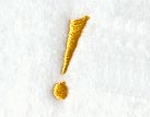 Curly Script Exclamation Point (3 Inch)