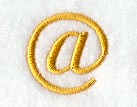 Curly Script At Sign (3 Inch)