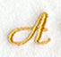 Curly Script Letter A (3 Inch)